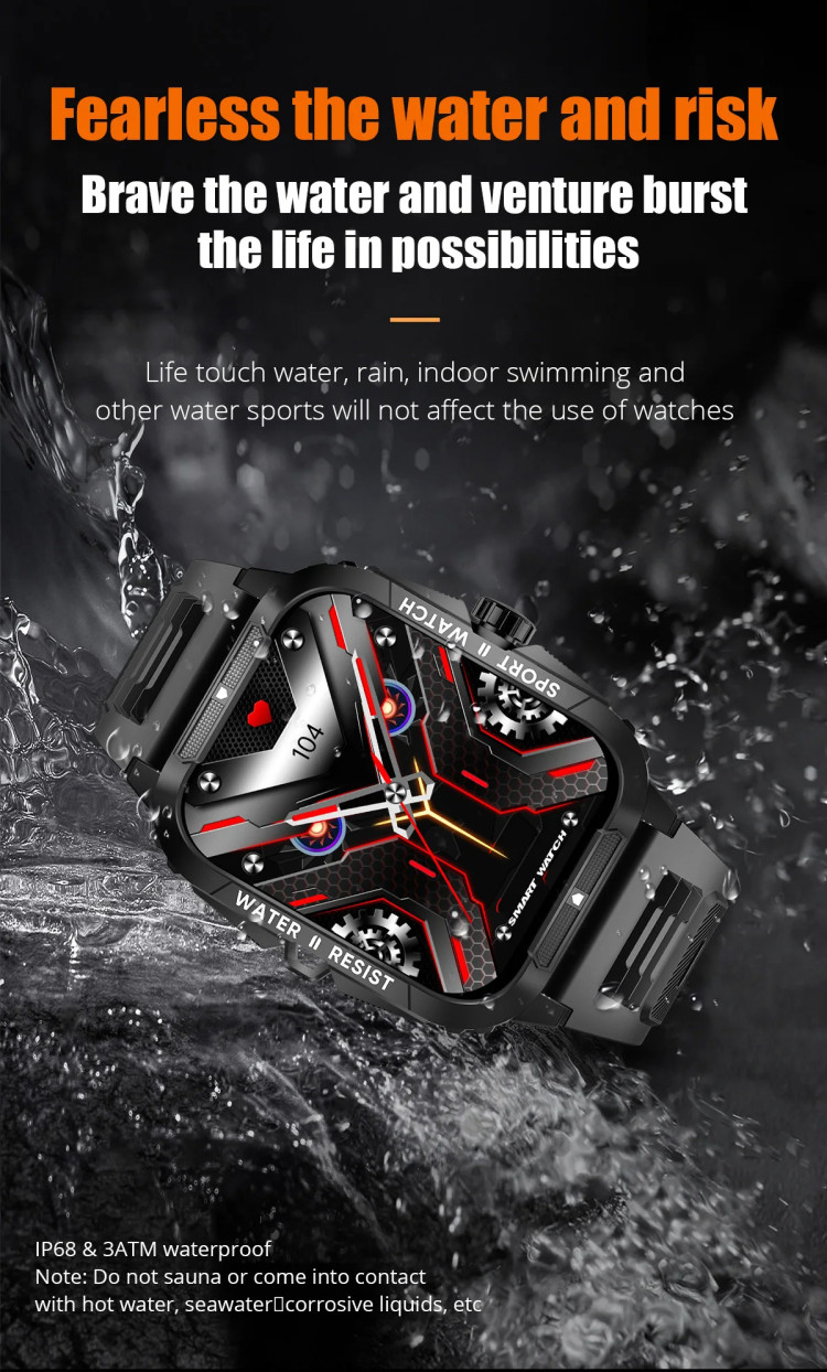 Смарт-годинник протиударний Smart Device 18 black - 