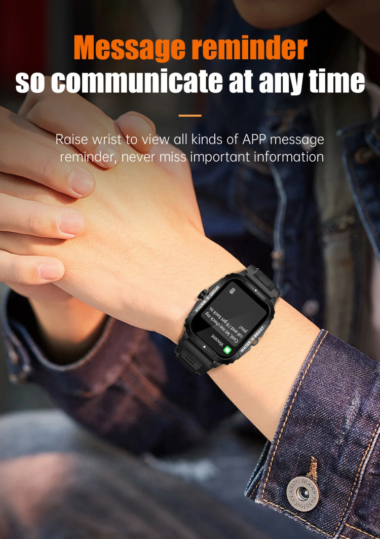 Смарт-годинник протиударний Smart Device 18 black - 