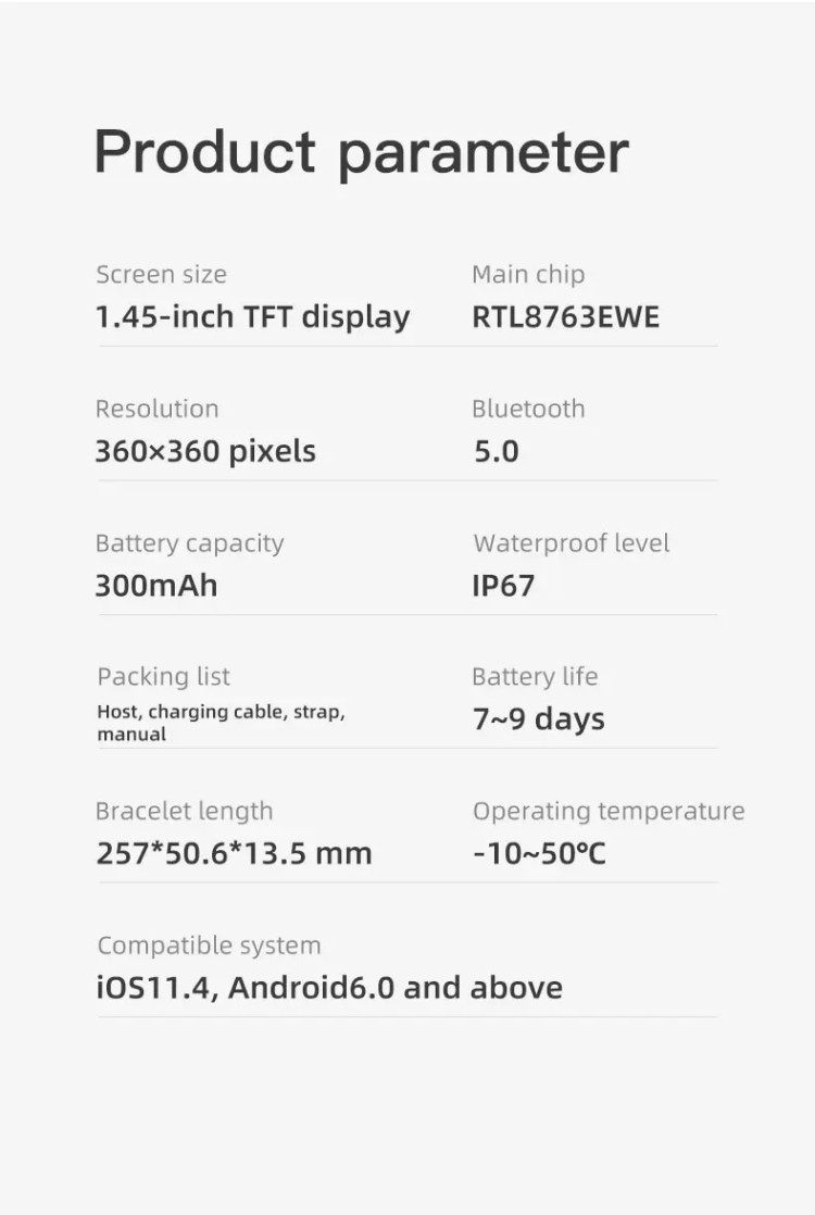 Смарт-годинник протиударний Smart Device 19 black - 
