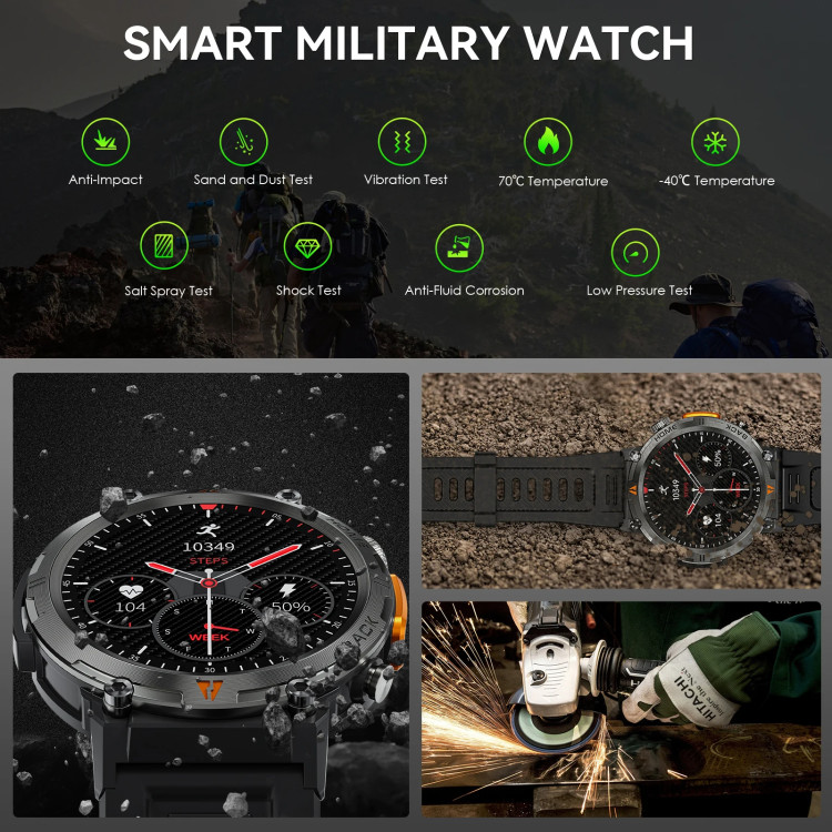 Смарт-годинник протиударний Smart Device 19 black - 