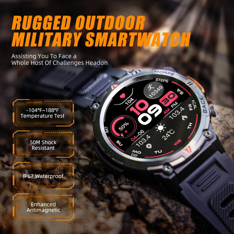Смарт-годинник протиударний Smart Device 19 black - 