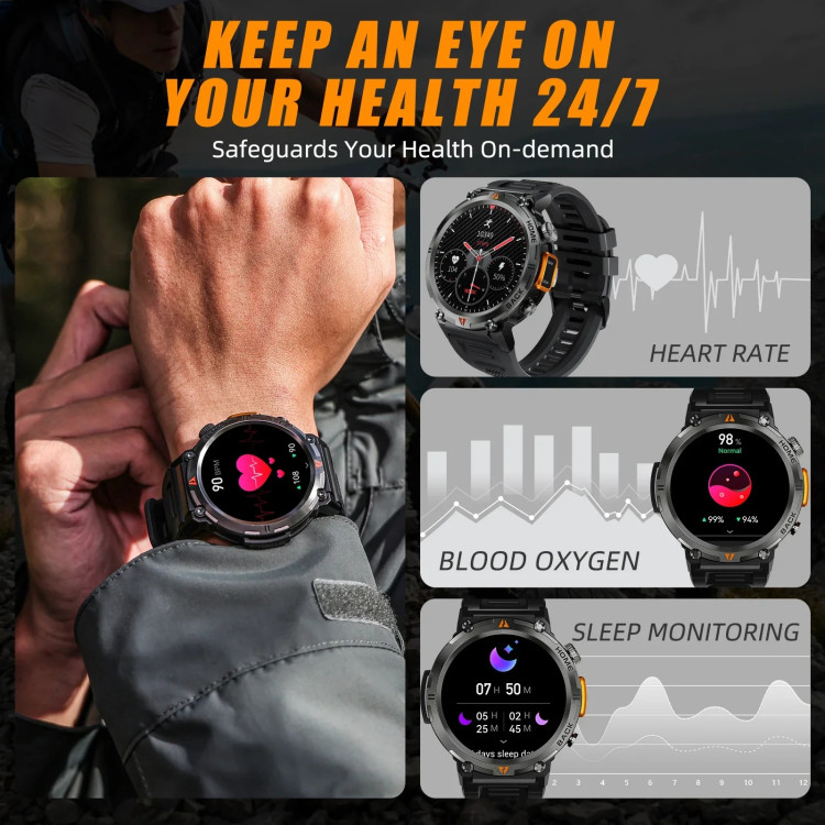 Смарт-годинник протиударний Smart Device 19 black - 