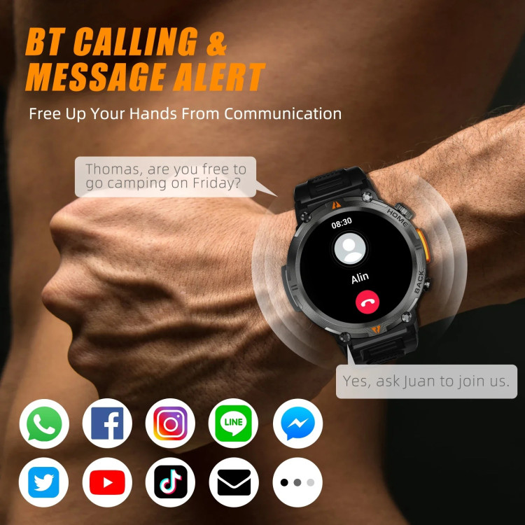 Смарт-годинник протиударний Smart Device 19 black - 