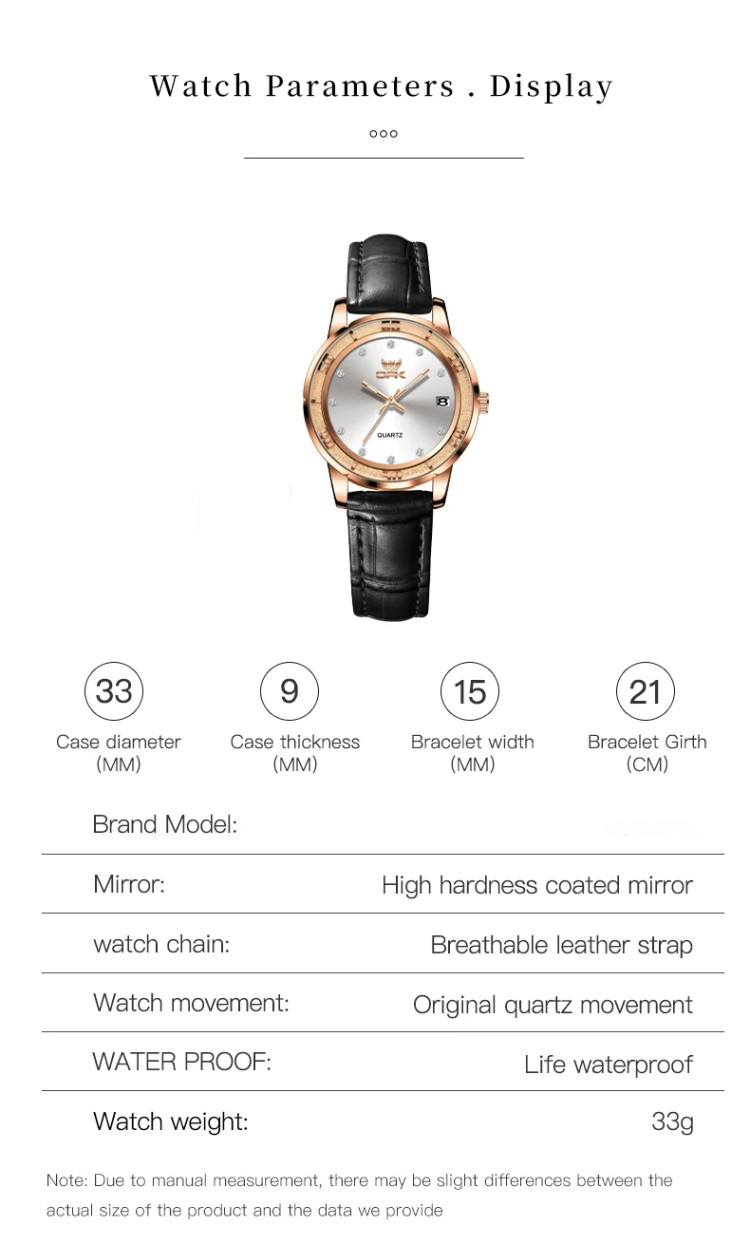 Жіночий годинник Open Popular Key black + gold - 
