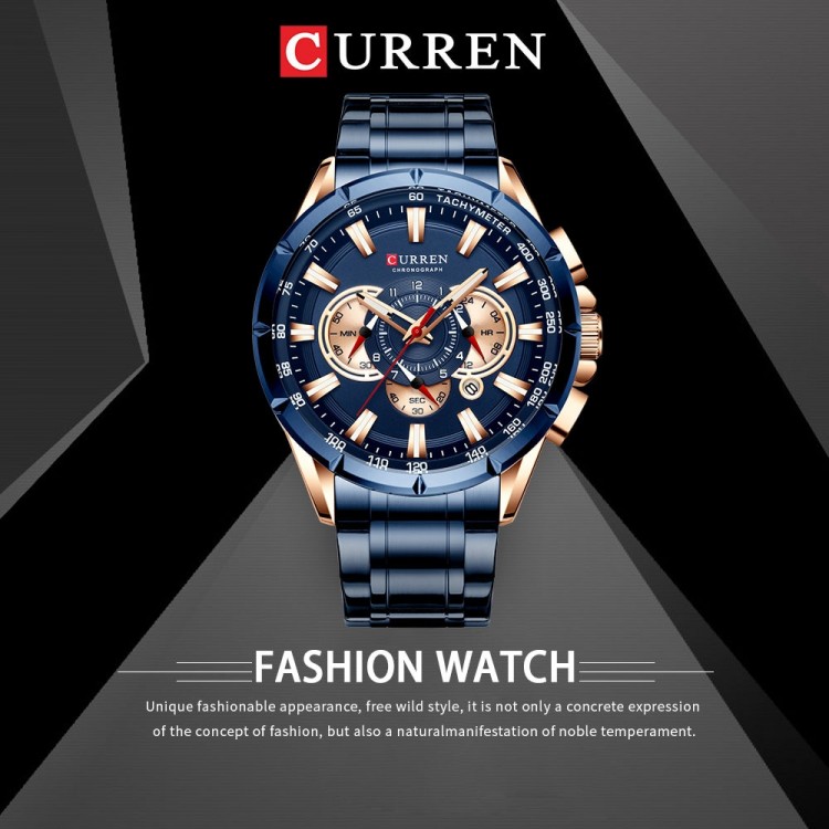 Чоловічий годинник CURREN blue - 