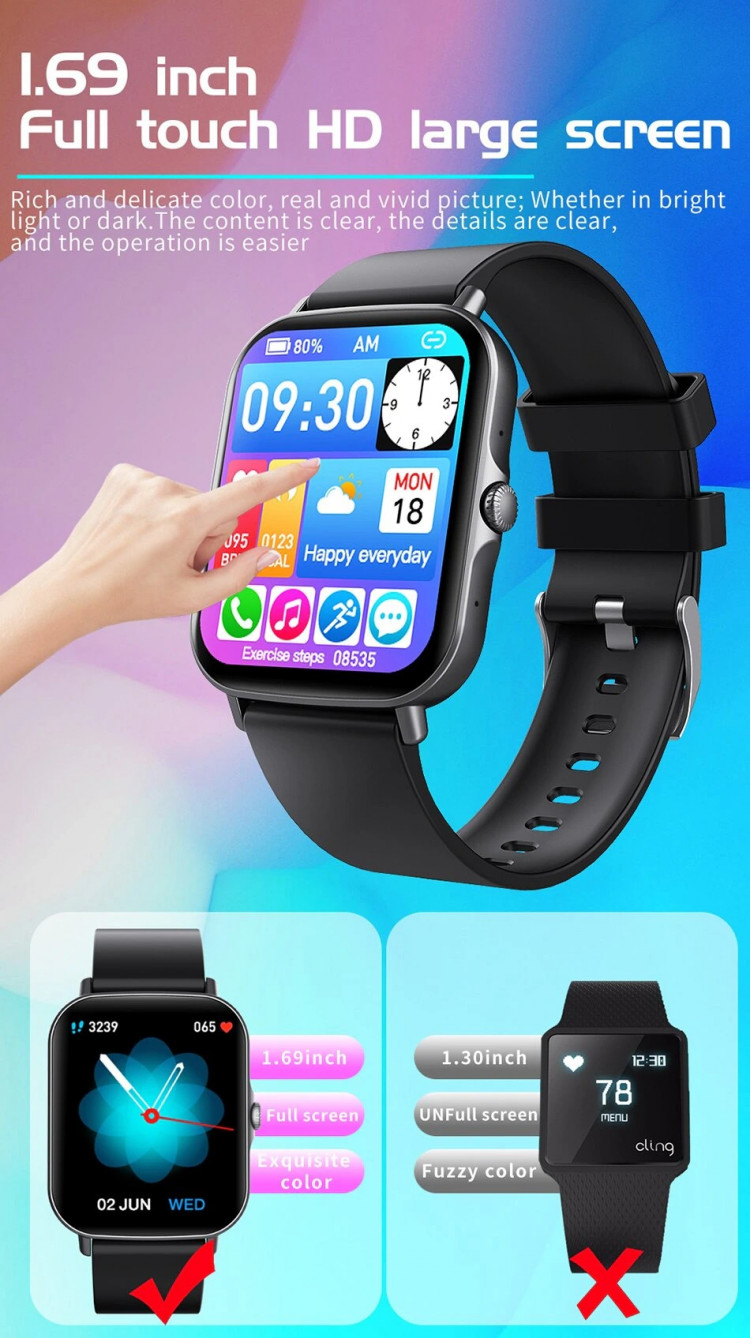 Смарт-годинник Smart Device 100 gold steel - 