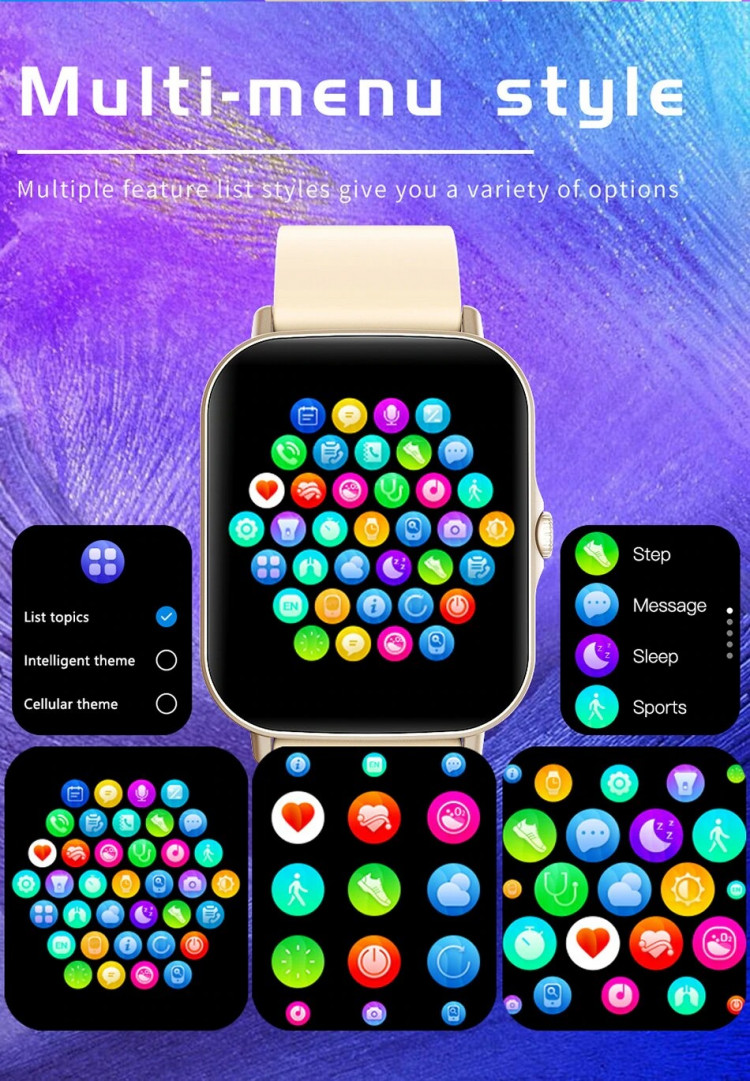 Смарт-годинник Smart Device 100 gold steel - 