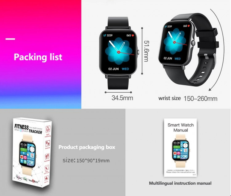 Смарт-годинник Smart Device 100 gold steel - 