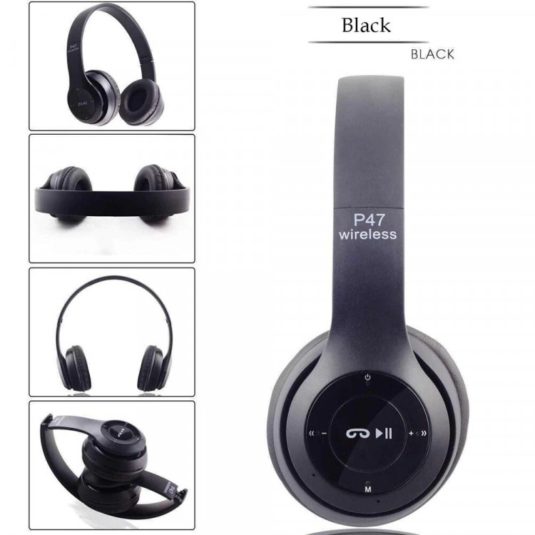 Навушники Bluetooth Air Music Bass 32 black  - 