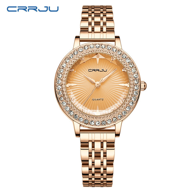 Жіночий годинник CRRJU gold  - 