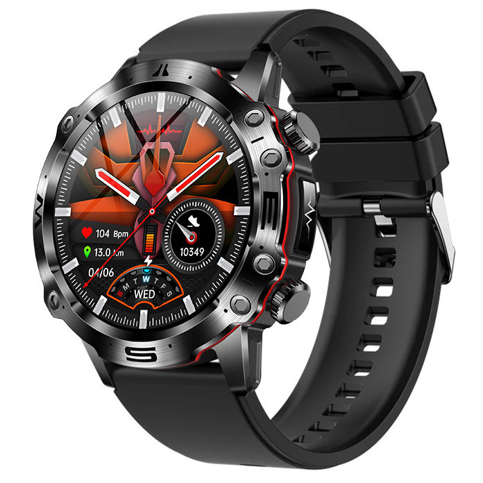 Смарт-годинник протиударний Smart Device 24 black silicon - 
