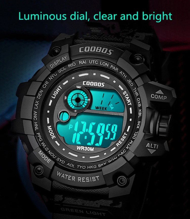 Чоловічий годинник COOBOS black - 