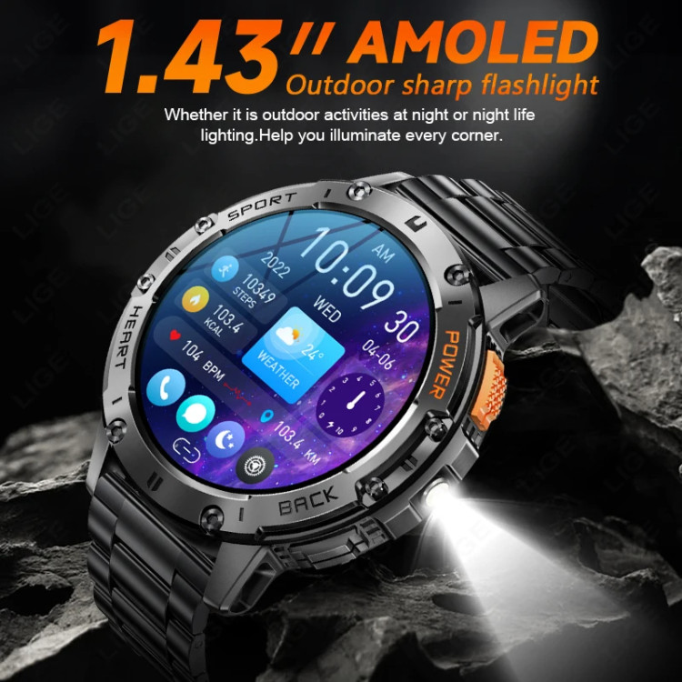 Смарт-годинник протиударний Smart Device 25 black silicon - 