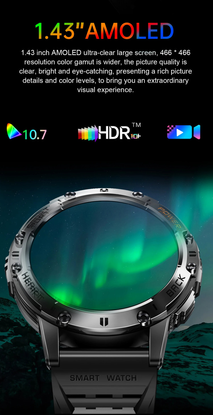 Смарт-годинник протиударний Smart Device 25 black silicon - 