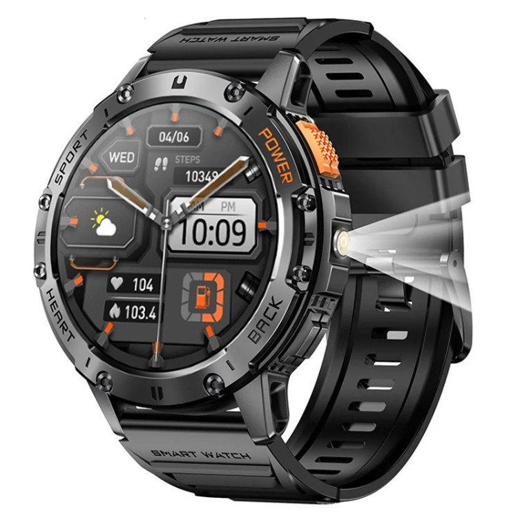 Смарт-годинник протиударний Smart Device 25 black silicon - 