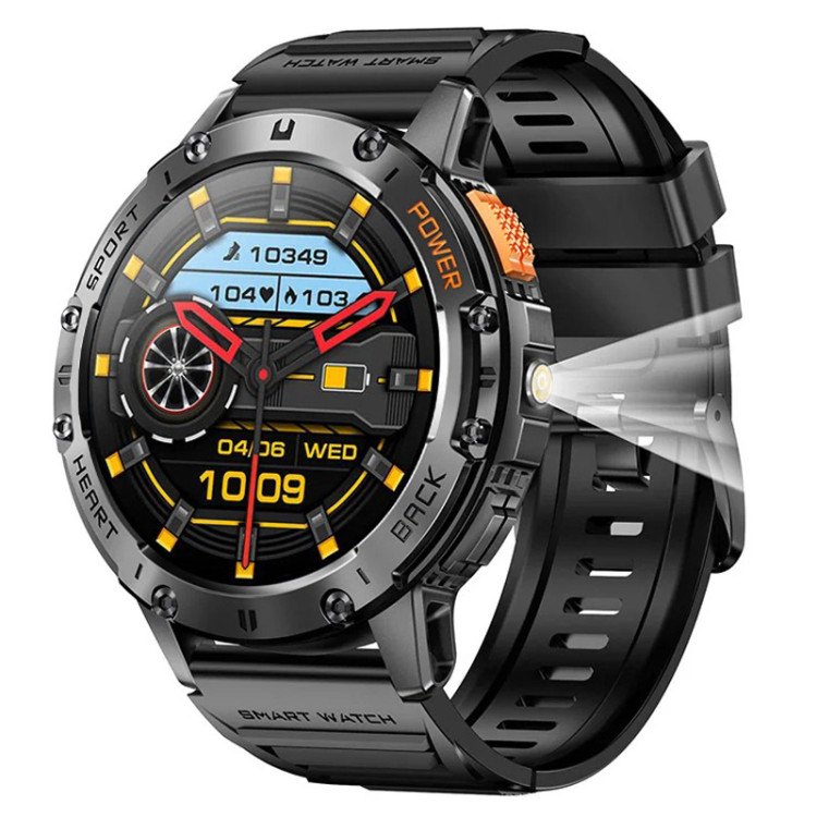 Смарт-годинник протиударний Smart Device 25 black silicon - 