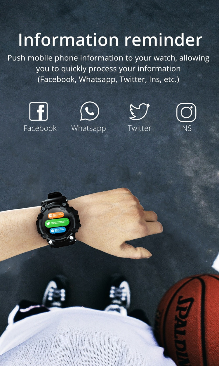 Смарт-годинник протиударний Smart Device 89 black - 