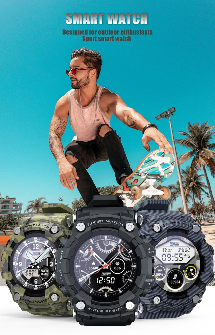Смарт-годинник протиударний Smart Device 89 Army green - 