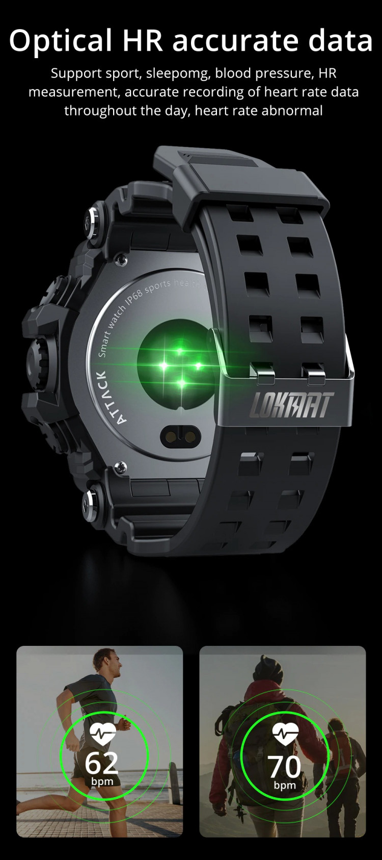 Смарт-годинник протиударний Smart Device 89 Army green - 