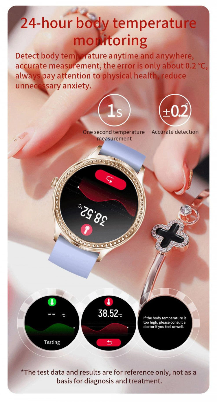 Смарт-годинник Women's Smart Device 5 black steel - 