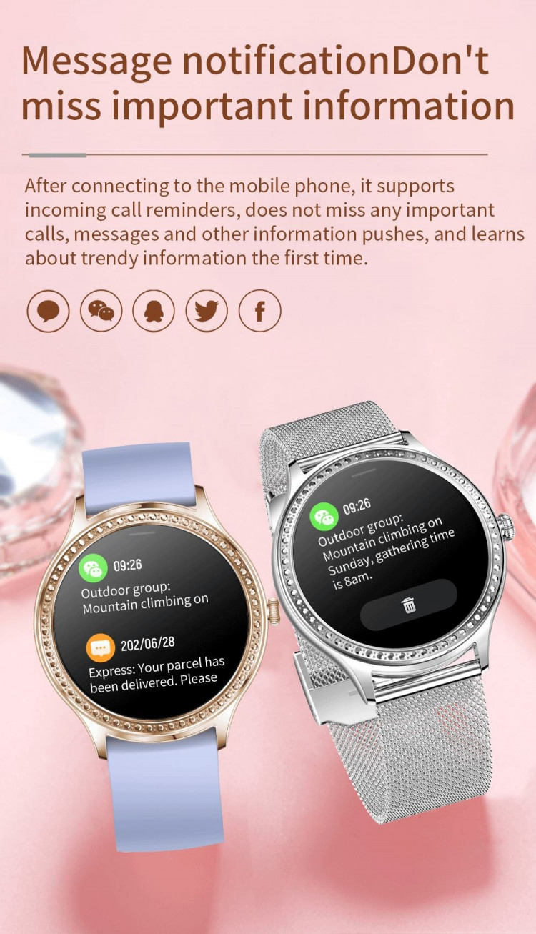 Смарт-годинник Women's Smart Device 5 black steel - 