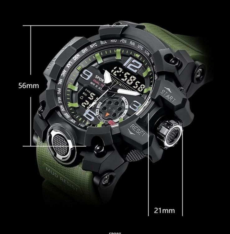 Чоловічий годинник ARMY green №105-19 - 