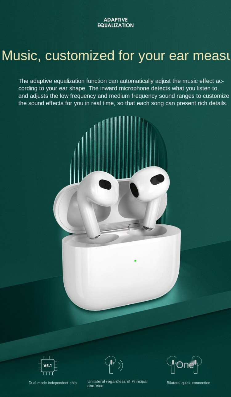 Навушники Bluetooth Air Music 3 white  - 
