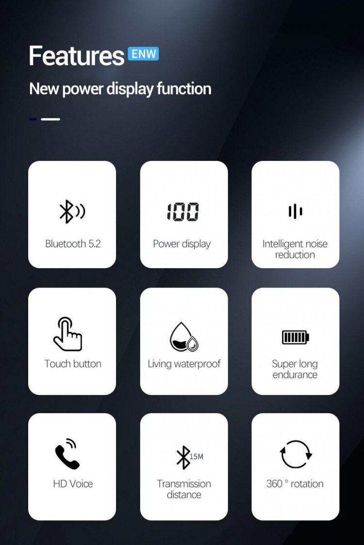 Bluetooth-гарнітура 34 black   - 