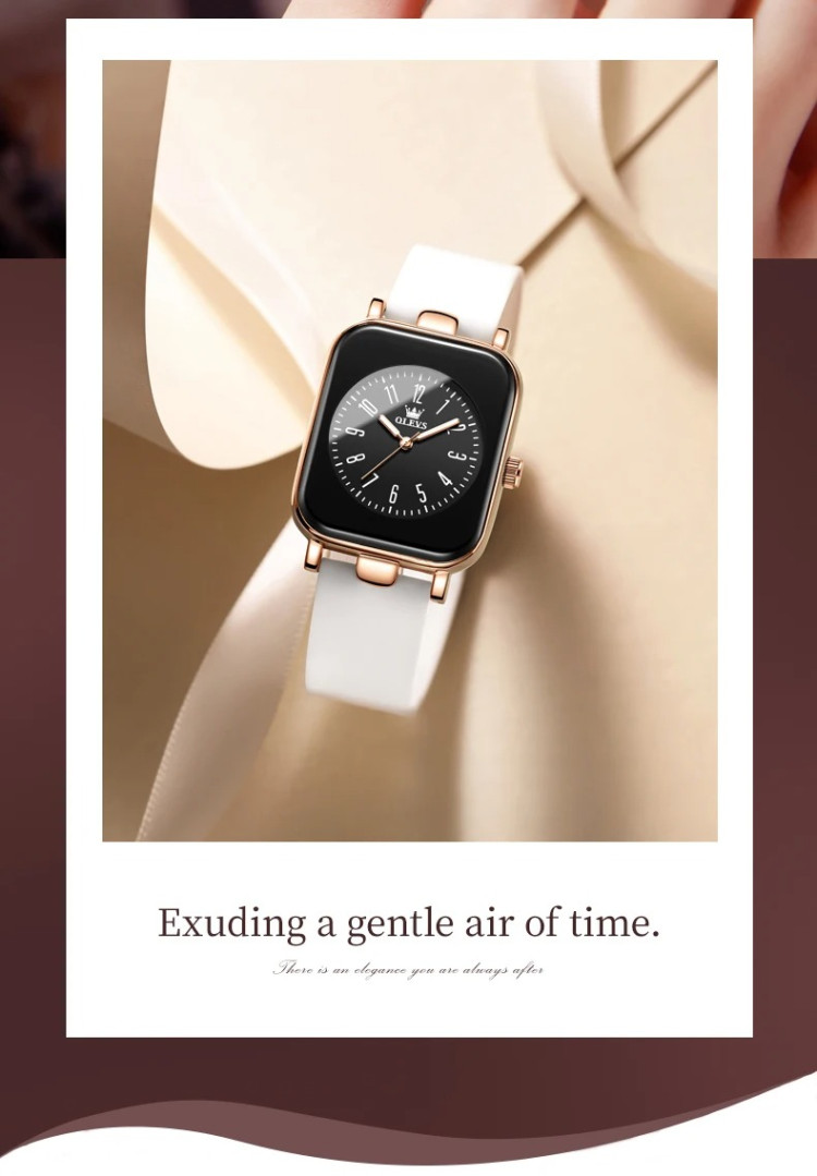 Жіночий годинник OLEVS gold + white - 