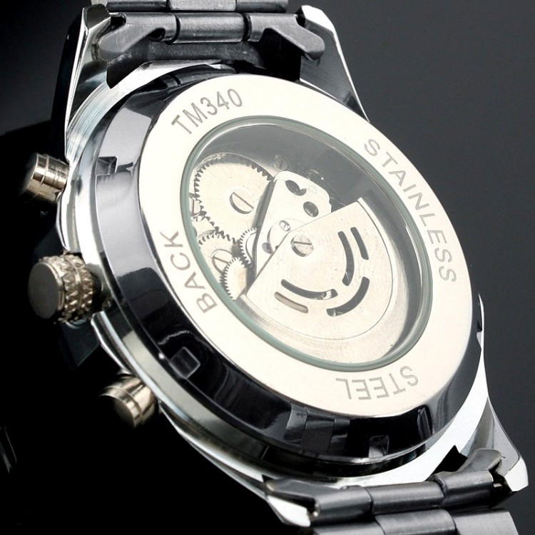 Чоловічий годинник механічний Forsining silver - 