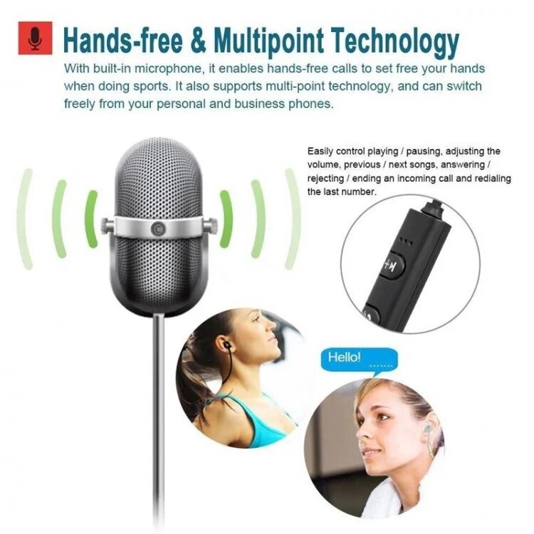 Навушники Bluetooth Air Music 2 black - 
