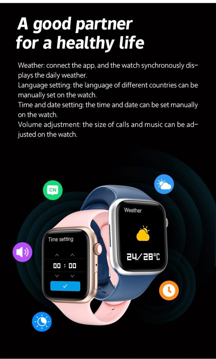 Смарт-годинник Smart Device 77 black   - 