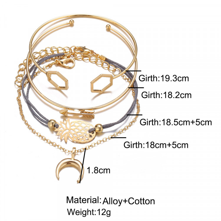 Браслети позолочені №08268  - 