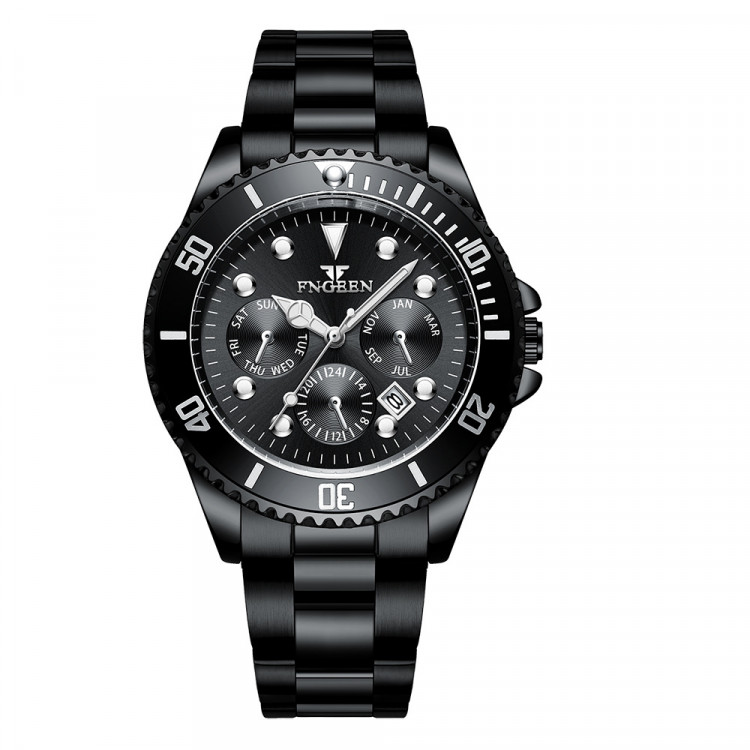Чоловічий годинник FNGEEN black - 