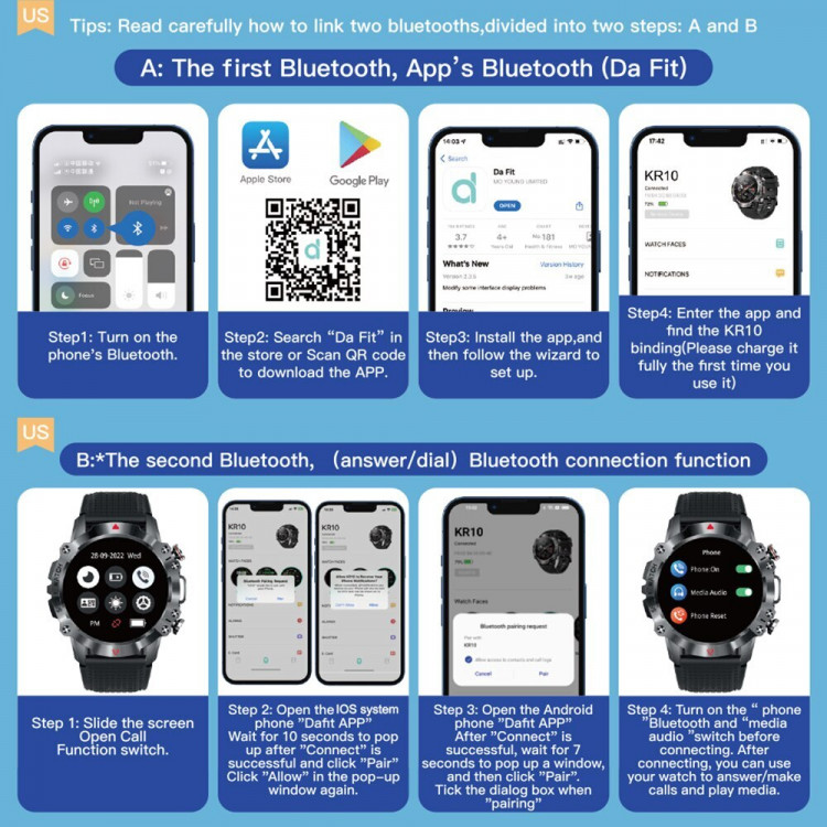 Смарт-годинник протиударний Smart Device 104 black - 