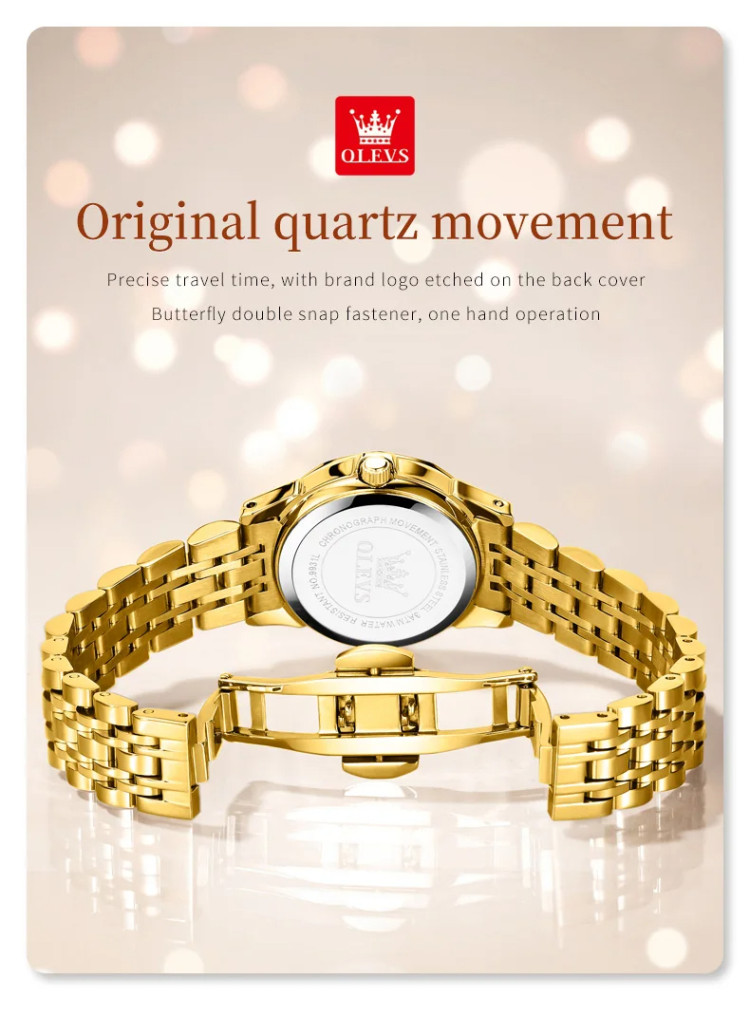 Жіночий годинник OLEVS gold - 