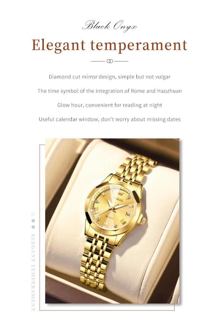 Жіночий годинник OLEVS gold - 