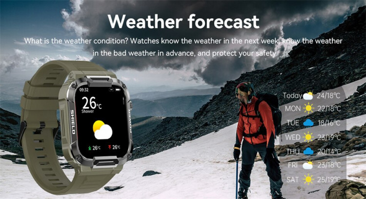 Смарт-годинник протиударний Smart Device 105 black - 