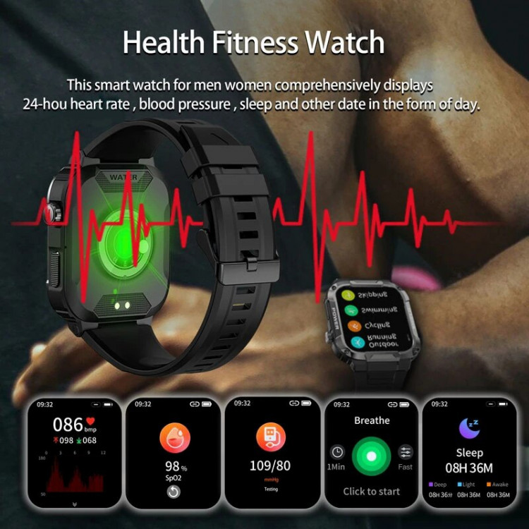 Смарт-годинник протиударний Smart Device 105 black - 