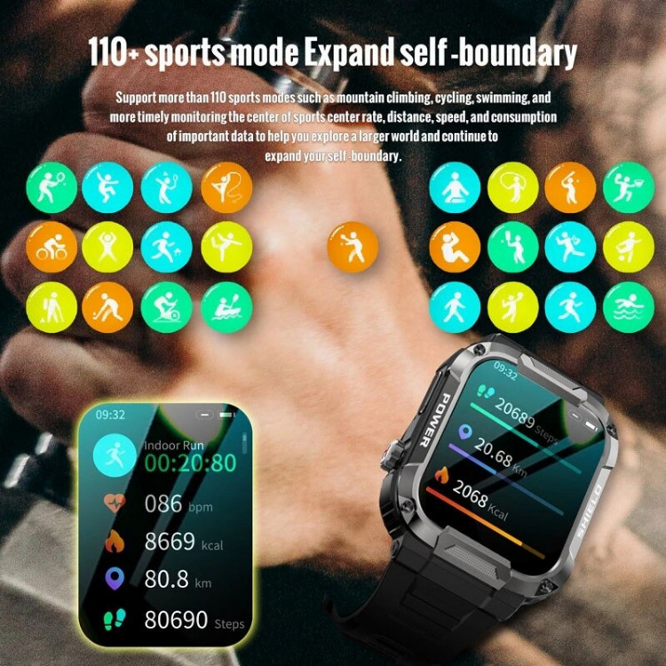 Смарт-годинник протиударний Smart Device 105 black - 