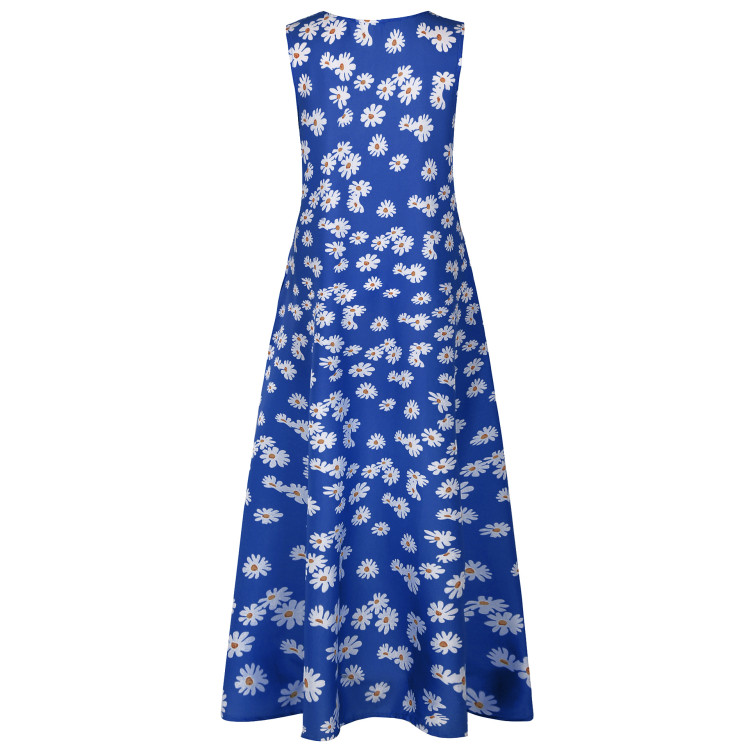 Плаття "Wallot" dark-blue+ flowers  - 