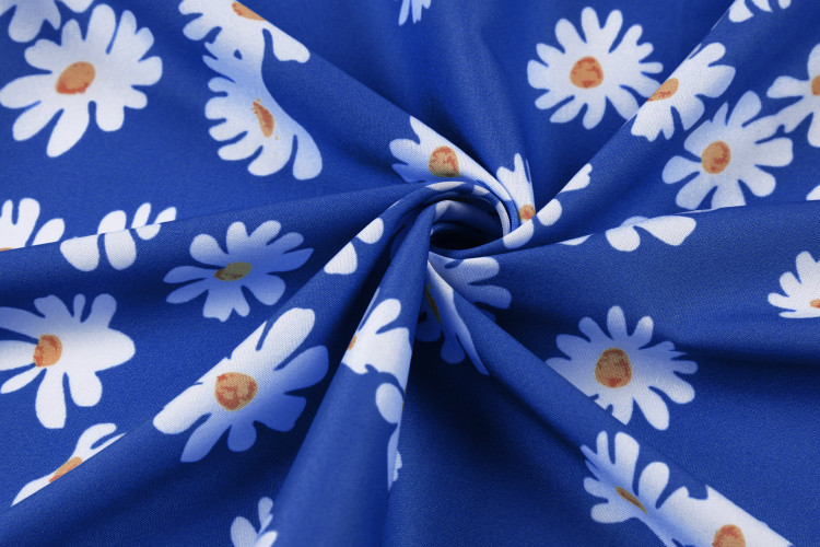 Плаття "Wallot" dark-blue+ flowers  - 