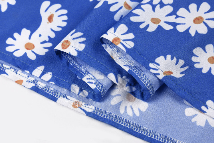 Плаття "Wallot" dark-blue+ flowers  - 