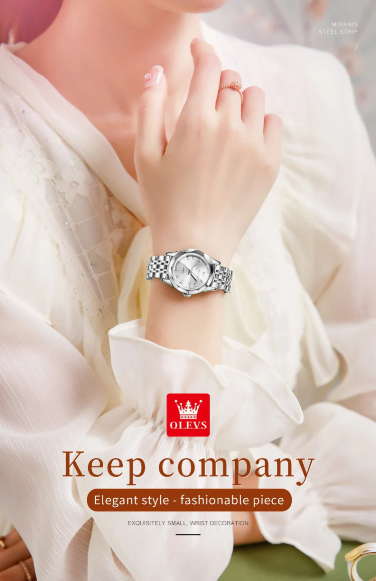 Жіночий годинник OLEVS silver - 
