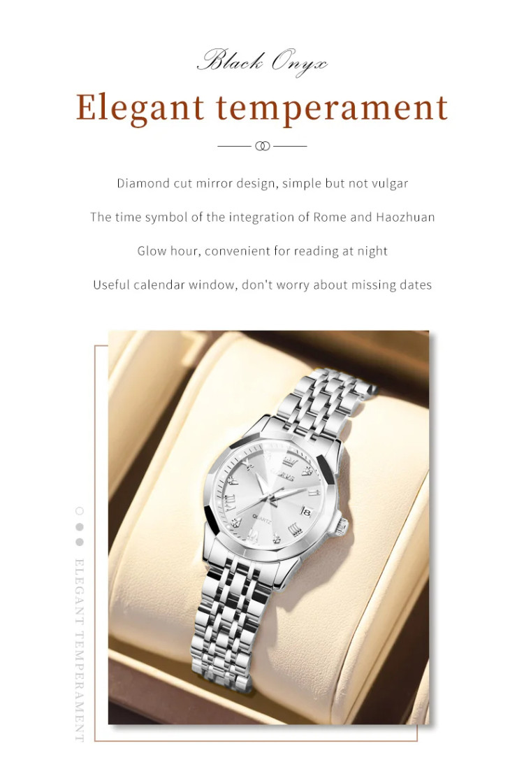 Жіночий годинник OLEVS silver - 