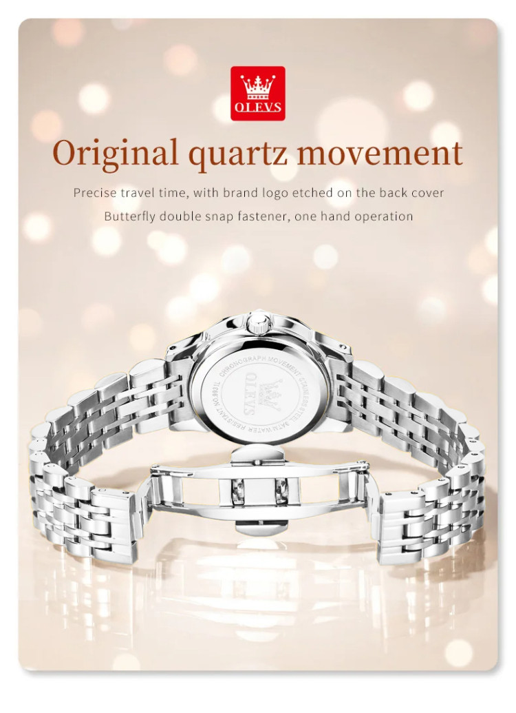 Жіночий годинник OLEVS silver - 