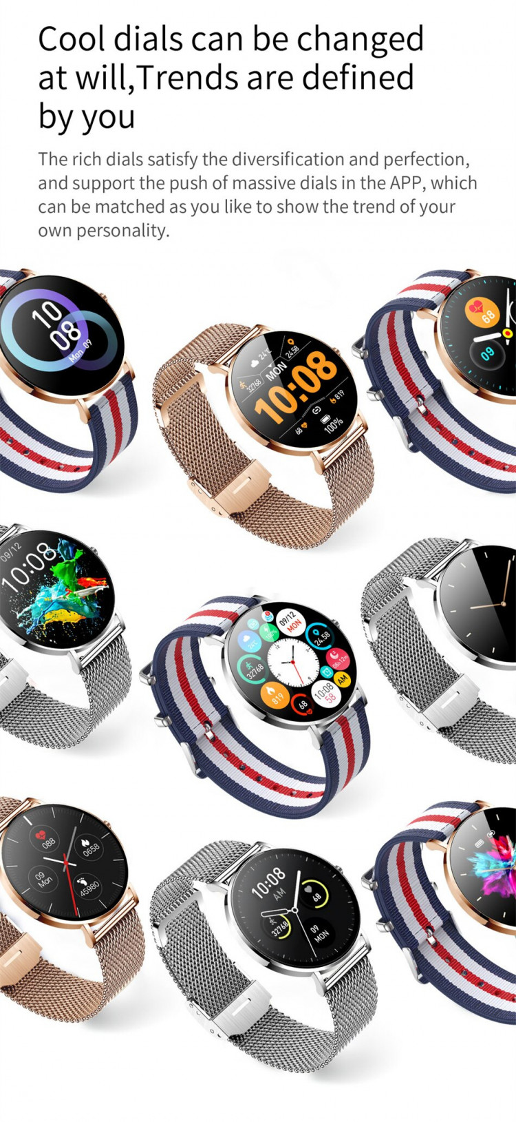 Смарт-годинник ультратонкий Smart Device 108 gold - 
