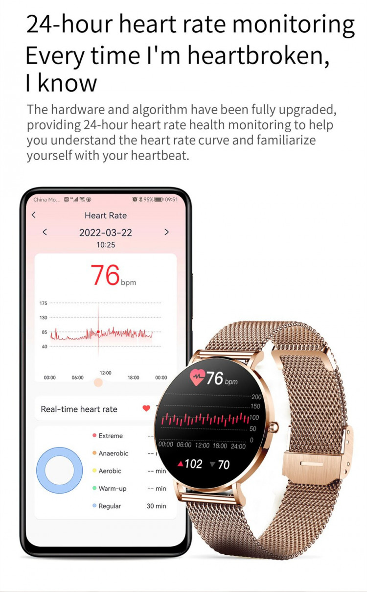 Смарт-годинник ультратонкий Smart Device 108 gold - 