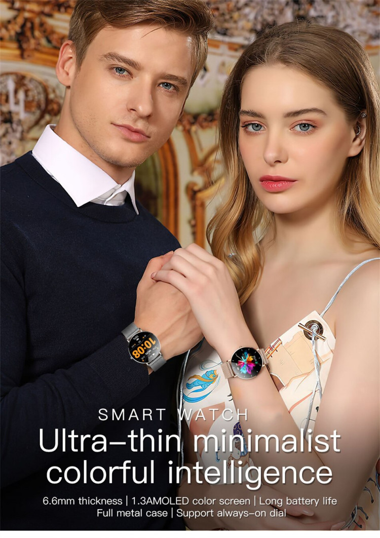 Смарт-годинник ультратонкий Smart Device 108 gold - 