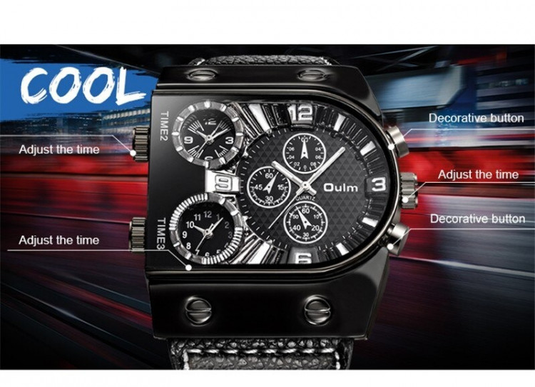 Чоловічий годинник Oulm black - 